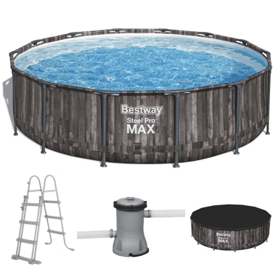 Bestway Steel Pro max 5614Z – Ø427×107 cm – Piscine ronde