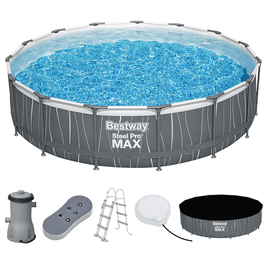 Bestway Steel Pro max 561GD – Ø457×107 cm – Piscine ronde