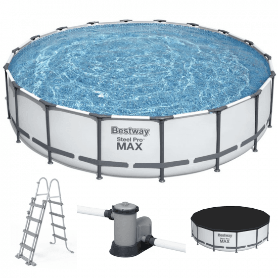 Bestway Steel Pro Max 56462 – Ø549×122 cm – Piscine ronde