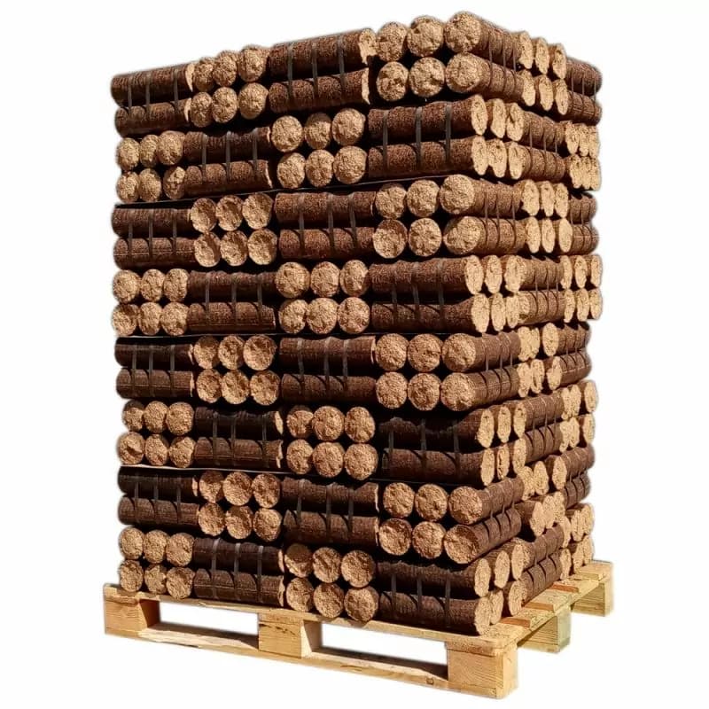 BOIS DENSIFIÉ – SANS EMBALLAGE PLASTIQUE INDIVIDUEL – PALETTE DE 960 KG