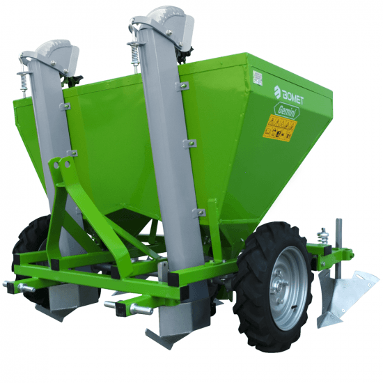 Bomet Gemini – Planteuse de pommes de terre double rang – Roues en caoutchouc