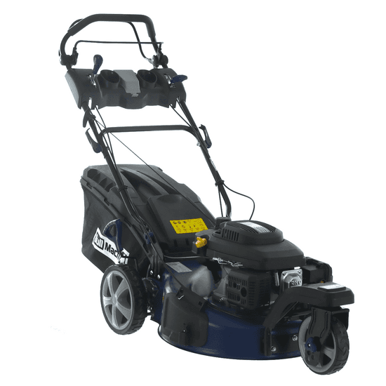 BullMach CERBERO 53 – Tondeuse à gazon thermique tractée – Coupe 53 cm – 4 en 1