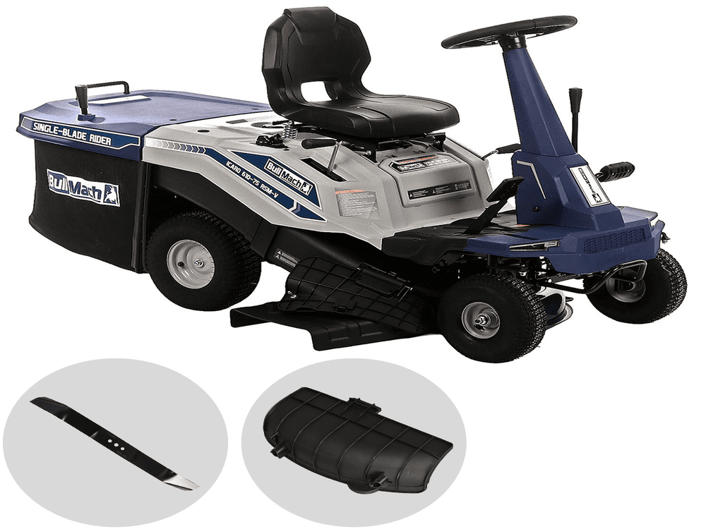 BullMach ICARO 610-75 RSM-V – Tondeuse autoportée mini rider – Moteur de 224 cm³