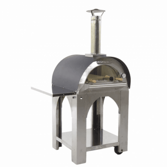 Cibus INOX – Four à bois d’extérieur pour pizza – Capacité de cuisson : 2 pizzas