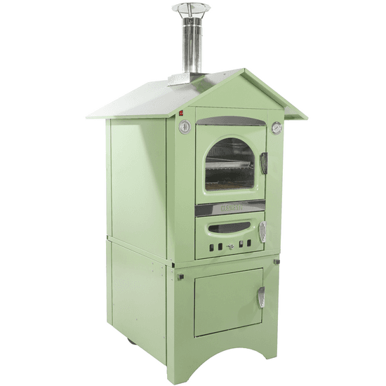 Clementi Smart – Four à bois pour pizza d’extérieur – 80 x 45 cm – Vert
