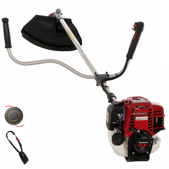 EuroMech HO 35 C – Débroussailleuse à essence 4 temps avec poignée – Moteur Honda GX35