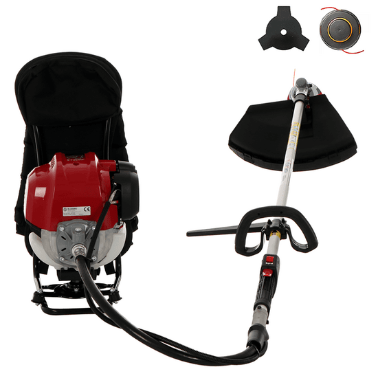 EuroMech ZHO 50C – Débroussailleuse à dos à essence 4 temps – Moteur Honda GX50
