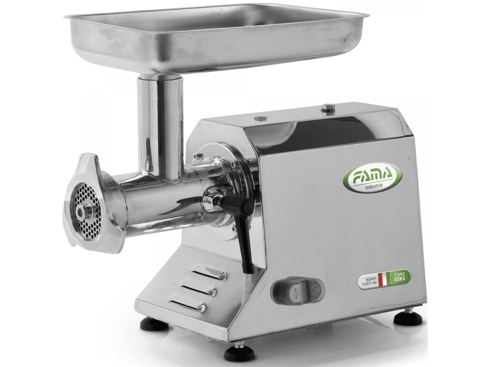 Fama TIK22 UNIKO – Picadora de carne eléctrica – Cuerpo y grupo de triturado en acero Inox – 230V