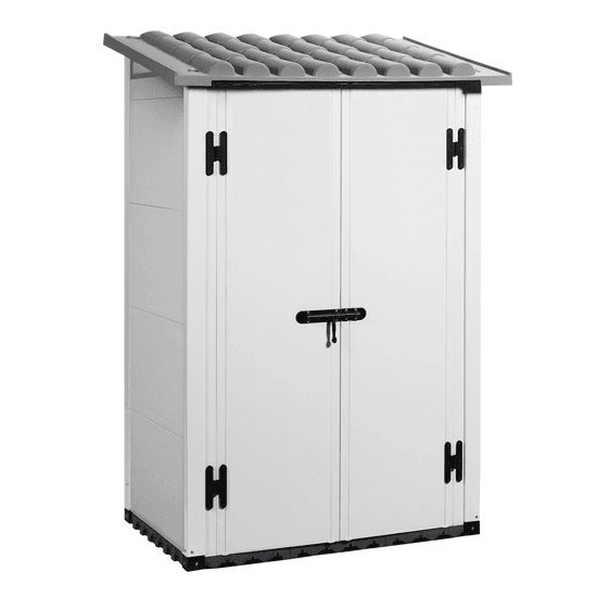 Garofalo Urban 100 – Abri de jardin – Avec porte à double battant – 122,5 x 82,5 x 201 cm