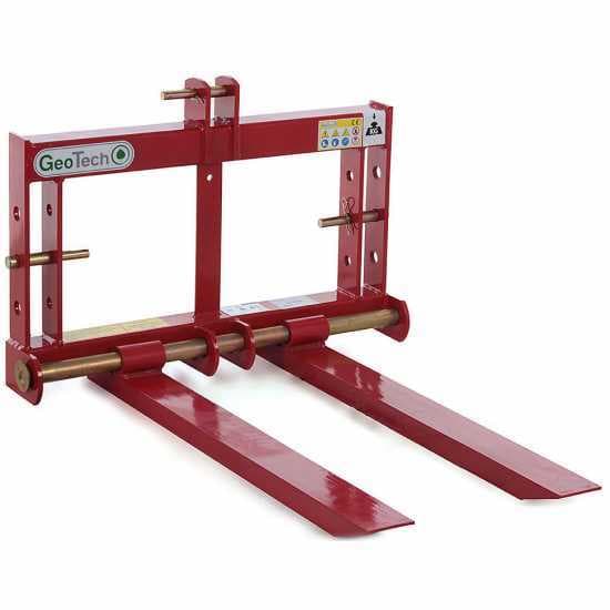 GeoTech D700 – Fourches à palettes pour tracteur – Portepalette postérieure – capacité de charge 700 Kg