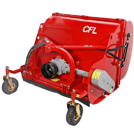 GeoTech Pro CFL160 – Broyeur pour tracteur – Bac de ramassage – Ramasseur – Série médium