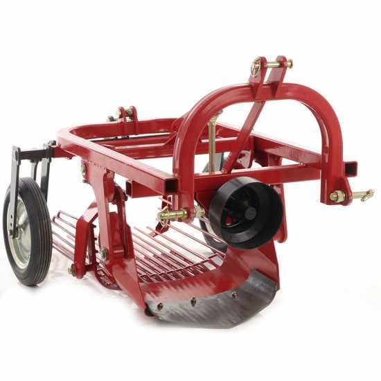 GeoTech Pro PD-50N – Arracheuse de pommes de terre – Convient aux pommes de terre, oignons et ail – Tamis oscillants – Pour tracteurs avec attelage Ă