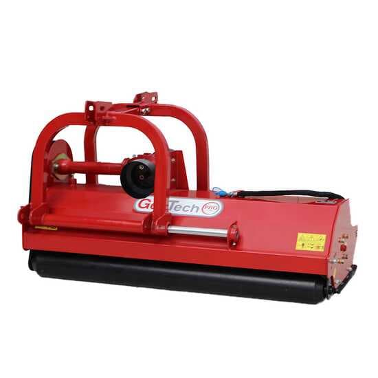 GeoTech-Pro RMF140 – Broyeur pour tracteur – Série moyenne-lourde – Réversible – Avec déport hydraulique