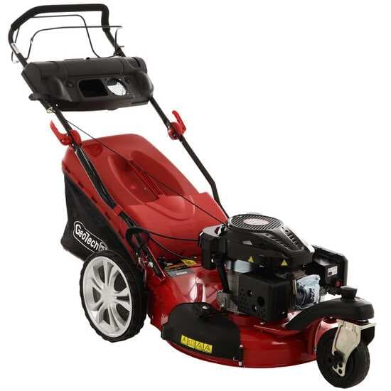 GeoTech Pro S53-3 BMSWG L200 – Tondeuse à gazon thermique tractée – Avec roue pivotante