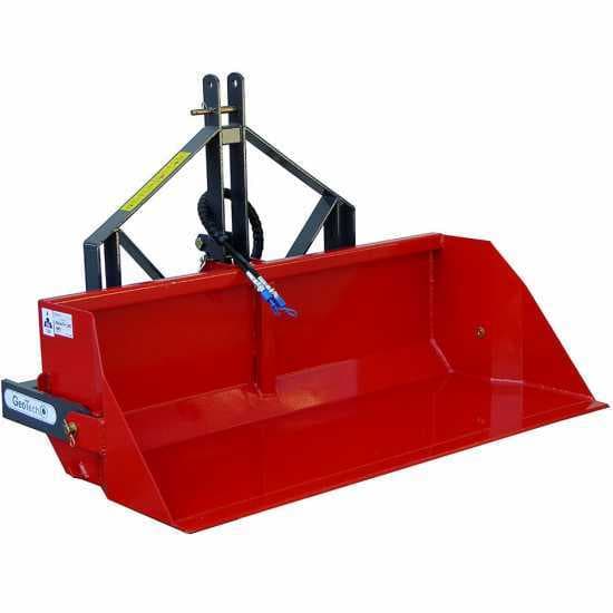 Godet agricole hydraulique pour tracteur GeoTech de 200 cm – Série Lourde – Charge 700 kg