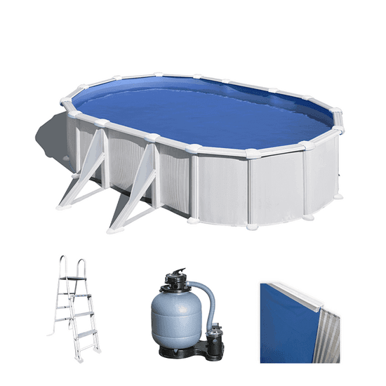 Gre Atlantis Ovale 500x300x132cm – Piscine hors-sol en acier