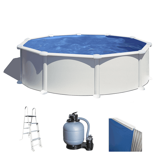Gre Atlantis Ronde Ø460 x 132cm – Piscine hors-sol en acier