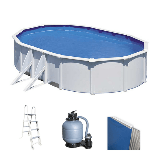 Gre Fidji Ovale 610x375x120cm – Piscine hors-sol en acier