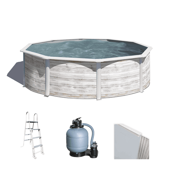 Gre Finlandia Ronde Ø460 x 120 cm – Piscine hors-sol en acier
