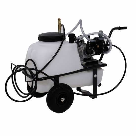 Groupe motopompe de pulvérisation Comet MC 20/20 – moteur électrique monophasé sur chariot avec cuve 50 l