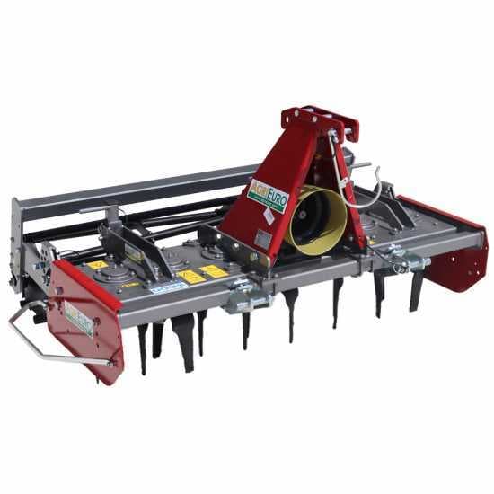 Herse rotative légère RF150 – largeur de travail 150 cm -14 lames série légère – Rouleau à cage