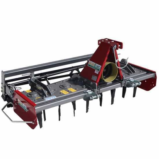 Herse rotative RF170 – largeur de travail 170 cm -16 lames Série légère – Rouleau à cage