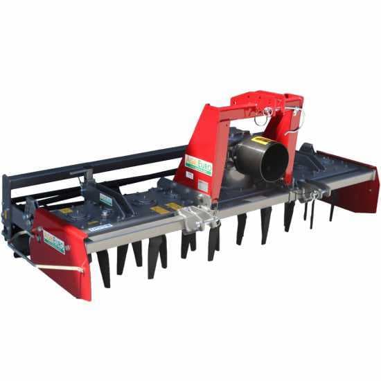 Herse rotative RH210 – largeur de travail 210 cm – 20 lames série médium – Rouleau à cage