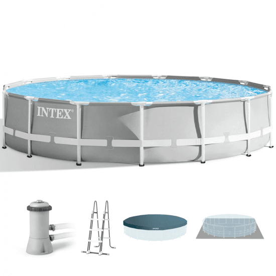 Intex Prisma Frame 26724NP – Ø457×107 cm – Piscine Ronde