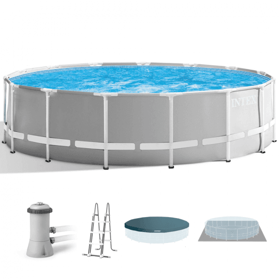 Intex Prisma Frame 26726NP – Ø457×122 cm – Piscine Ronde