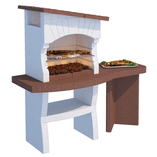 Linea VZ Portofino – Barbecue à bois et charbon en maçonnerie