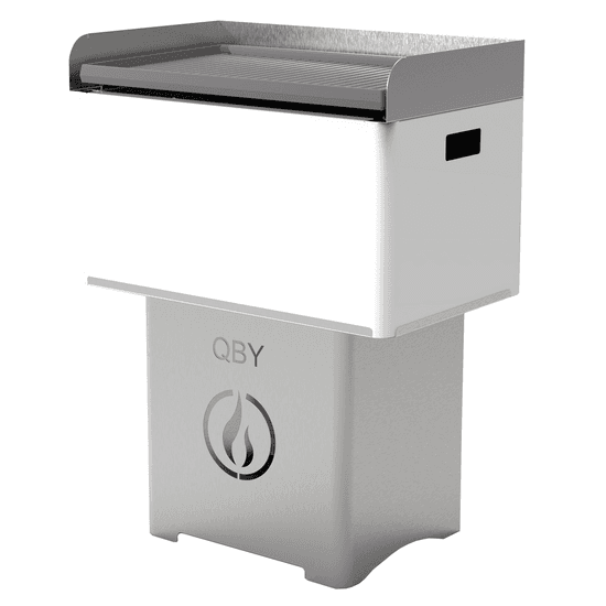 Linea VZ QBY Blanc – Barbecue pyrolitique à pellet transportable