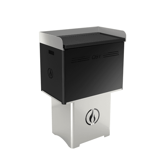 Linea VZ QBY Nero (noir) – Barbecue pyrolytique à pellets portable