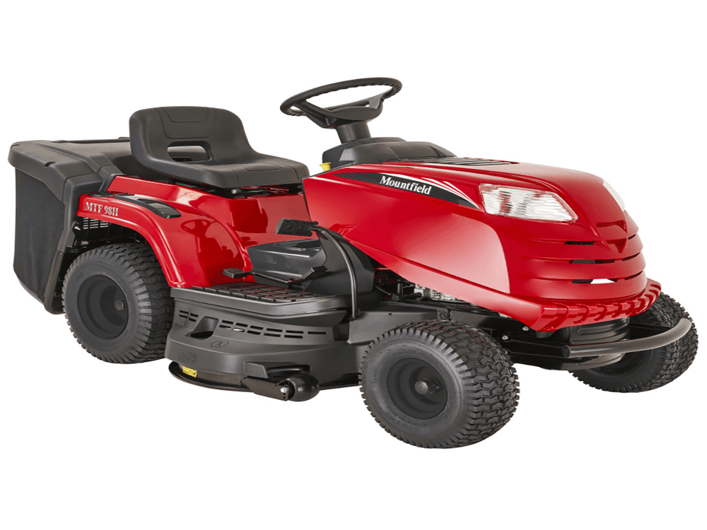 Mountfield MTF 98H – Tracteur tondeuse avec boîte de vitesses hydrostatique et bac de ramassage de 240 L
