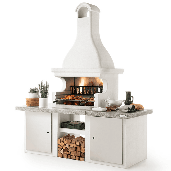 Palazzetti Glasgow 3 – Barbecue à bois et charbon en maçonnerie