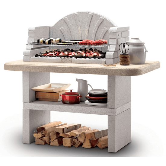 Palazzetti St. Tropez – Barbecue à bois et charbon en maçonnerie