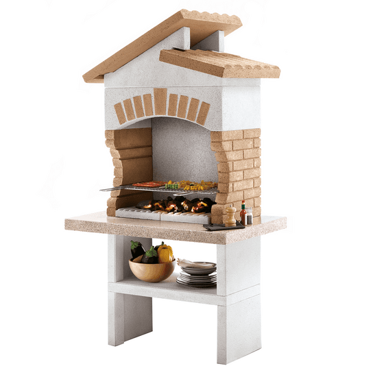Palazzetti Tupai 2 – Barbecue à bois et à charbon en maçonnerie