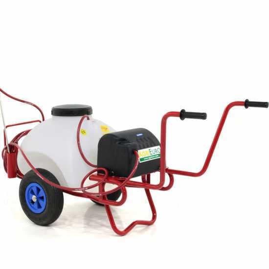 Pulvérisateur à batterie 12 V de 70 l – Pompe de pulvérisateur électrique sur chariot