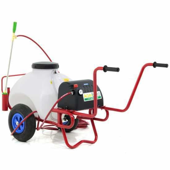 Pulvérisateur à batterie 12 V de 70 l PRO – Pompe de pulvérisateur électrique sur chariot