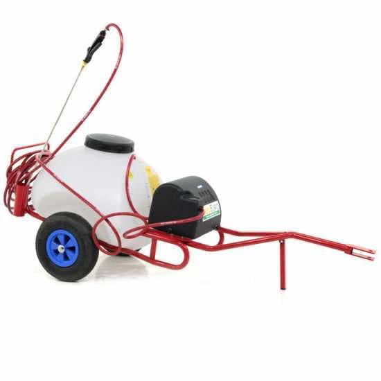 Pulvérisateur sur chariot à batterie 12V de 70 L – Pompe de pulvérisation électrique avec attelage