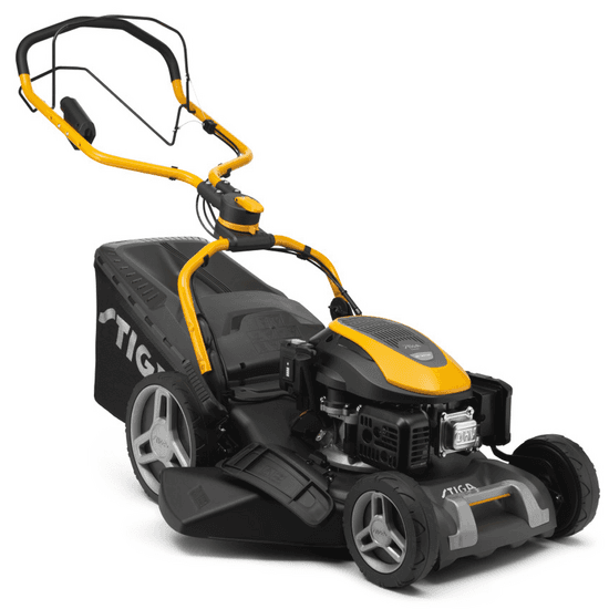 Stiga COMBI 753 SE – Tondeuse à gazon thermique tractée – 4 en 1 – Moteur Stiga ST 170 LS