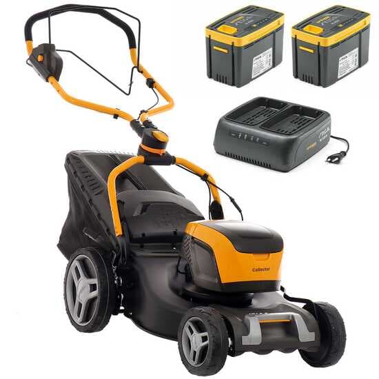 Tondeuse à gazon à batterie Stiga COLLECTOR 548e S Kit – 48V/4Ah – Largeur de coupe 46 cm