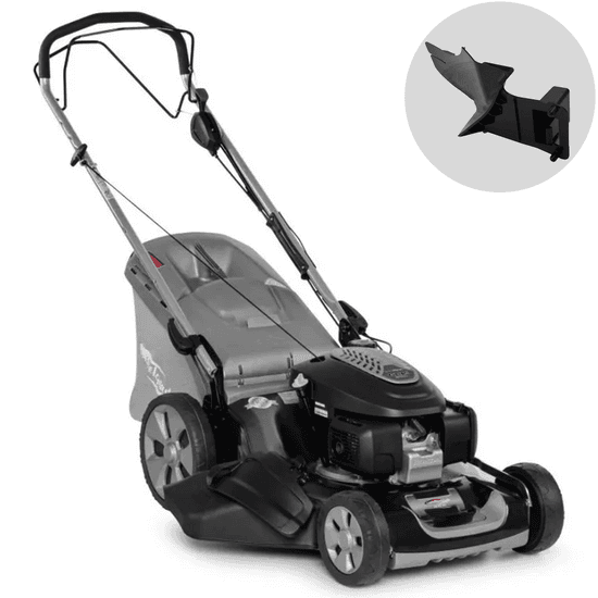 Tondeuse à gazon thermique autotractée CastelGarden XS 55 HV – 4 en 1 – Coupe de 53 cm – Moteur Honda GCVx 200