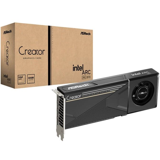 ASRock Arc Pro B70 Creator Grafikkarte, 32768 MB GDDR6