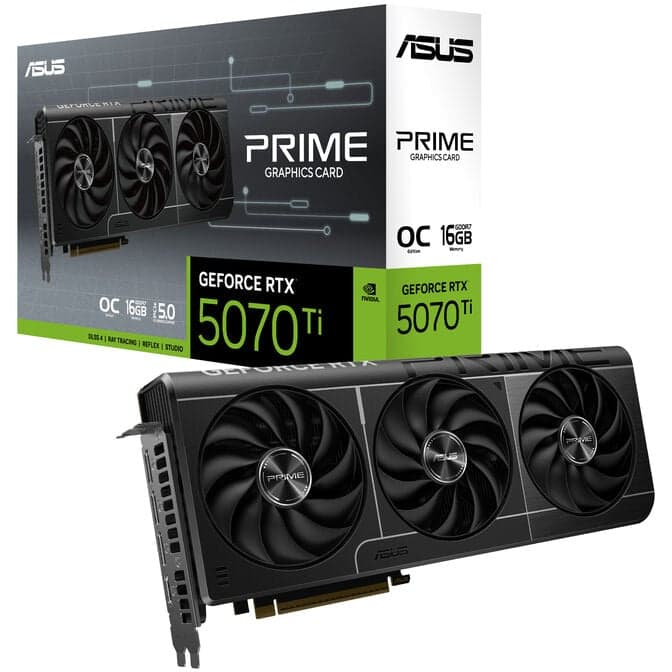 ASUS Prime GeForce RTX 5070 Ti OC Edition, 16384 MB GDDR7