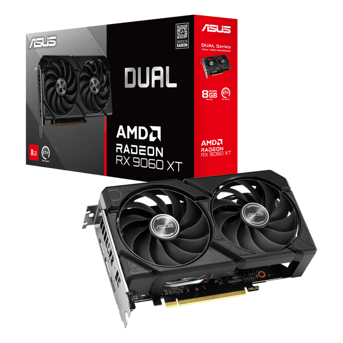 ASUS Dual Radeon RX 9060 XT Grafikkarte, 8192 MB GDDR6