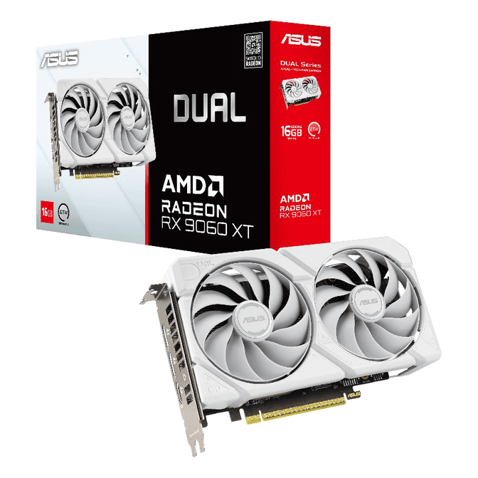 ASUS Dual Radeon RX 9060 XT White Edition, 16384 MB GDDR6