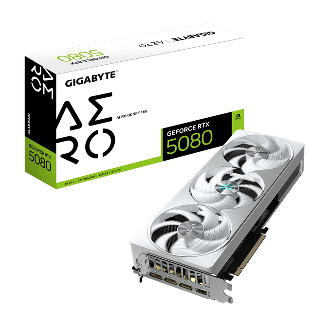 GIGABYTE GeForce RTX 5080 Aero OC SFF 16G, 16384 MB GDDR7