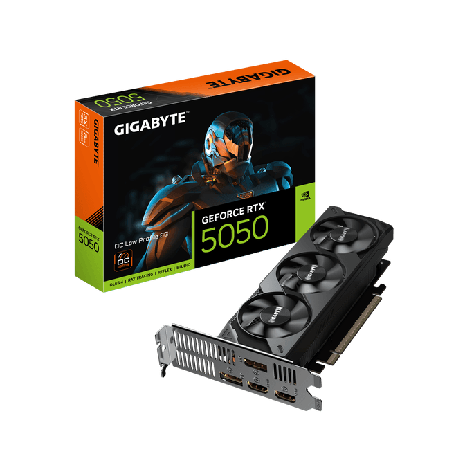 GIGABYTE GeForce RTX 5050 OC Low Profile 8G, 8192 MB GDDR6