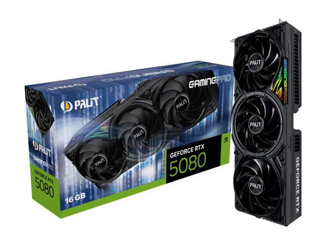 Palit GeForce RTX 5080 GamingPro, 16384 MB GDDR7
