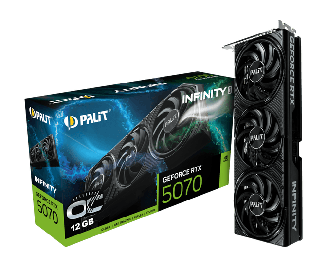 Palit GeForce RTX 5070 Infinity 3 OC, 12288 MB GDDR7